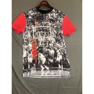 Post Game Michael Jordan The Last Shot Graffiti All Over Print Shirt Mens Small